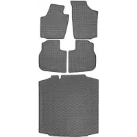 Rigum Max-Dywanik - Set van Kofferbakmat en Rubbermatten - Voor Seat Toledo IV - 2013-2019