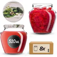 Kadax Amphora Pot Ø82 510ml + Deksel Ø82 Komkommer