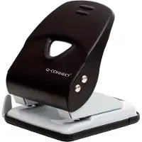 Q-CONNECT Light Duty perforator, metaal, 40 blad, zwart