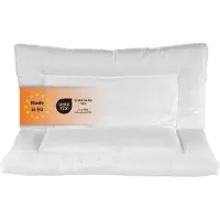 Sleepling buikslaperkussen - opvouwbaar hoofdkussen 80x80 cm - plat kussen voor buikslapers - als multifunctioneel vouwkussen, slaapkussen of neksteunkussen - Made in EU - 80 x 80 cm - wit