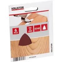 Kreator Schuurpapier KRT280009 - Driehoekig - 50x37mm - K240 - 6 stuks