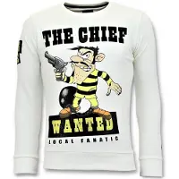 Local Fanatic Rhinestones sweater the chief wanted trui