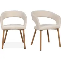 CALICOSY Set van 2 stoffen stoelen h60 cm freja