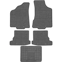 Frogum El Toro Serie - Rubber Automatten - Volkswagen Polo III 1999-2001 - Zwarte Kleur - Zonder Stoppers