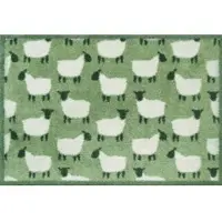Turtle Mat Turtle Wasbare Deurmat - Flock Green - 60 x85cm