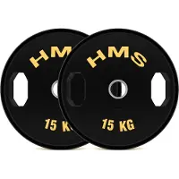 HMS Rubber coated gewichtsschijf TOG15 Olimpijski | Maat 2x15 kg