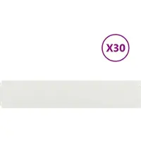 vidaXL Gazonranden 30 st 20x103 cm koudgewalst staal wit