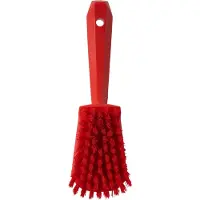 Vikan Hygiene 4192-4 afwasborstel groot rood, harde vezels, 270mm