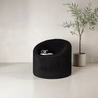 Svea - Nuko fauteuil - teddy - zwart