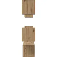 vidaXL Tv-meubelset 6 st Artisan Eiken Bewerkt hout