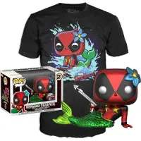 Funko POP! Pop! Marvel Deadpool: Set Figure and Tee - Deadpool Mermaid Exclusive Maat M