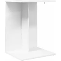 vidaXL Bijzettafel Wit 45 x 40 x 62,5 cm Bewerkt hout