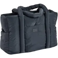 Beaba Puffy Paris Luiertas - 25L - Verzorgingstas - Incl. Verzorgingsmatje & Koelvak - 10 vakken - Grijs - Dark Heather Grey