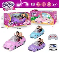 Halay RC Voertuig Blauw Auto - Remote Control - Speelgoedauto - Met Oplaadbare Batterij - Inclusief 2 Figuren - Gebruiksvriendelijk