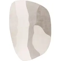 Muratap Livorno – modern organisch vloerkleed luxe 3d laagpolig creme 160x230