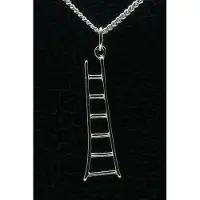 MOOYE ® - Collectie Zilveren Ladder ketting hanger