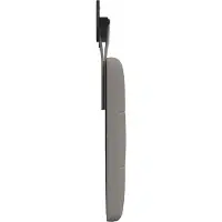 vidaXL Hangend hoofdbord Taupe Stof