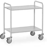 Fetra Hauptartikel 4880 Etagewagen Afleider Staal Poedercoating Laadvermogen (max.): 150 kg Grijs-wit (RAL 7035)