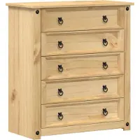 vidaXL Ladekast Corona 80x40x89 cm massief grenenhout