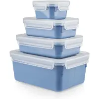 Tefal MasterSeal Colour - Vershouddozenset - 4-delig - Blauw - 100% Lekvrij