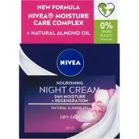 Nivea - Nourishing Regenerating Night Cream for Dry and Sensitive Skin 50 ml Aqua Effect - 50ml