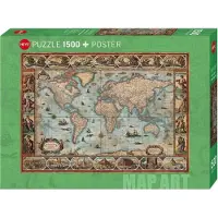 Heye Willem Blaeu World - Puzzel 1500 st. - 80 x 60 cm