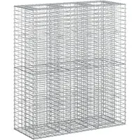 vidaXL Gabion verhoogd bed 2 st 130 x 50 x 150 cm Gegevens staal