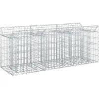 vidaXL Gabion verhoogd bed 150 x 50 x 60 cm Gegalvaniseerd staal