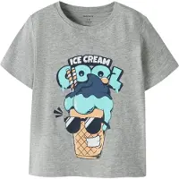Name it Shirt 'NMMVAGNO' sand / navy / lichtblauw / grijs gemĂȘleerd