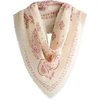 Next Doek ecru / bourgogne
