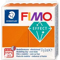 Staedtler effect ovenhardende boetseerklei standaard blokje 57 g - metallic oranje
