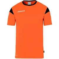 Uhlsport Squad 27 Shirt Korte Mouw Kinderen - Fluo Oranje / Zwart | Maat: 152