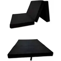 DNA Vouwmatras - Logeerbed - Opvouwbaar Matras - Vouwbed - Logeermatras - Zwart - 180cm x 65cm x 7cm