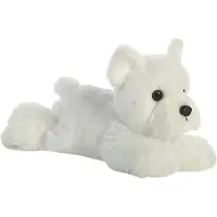 Aurora knuffel Mini Flopsie Windsor Westie 20,5 cm wit