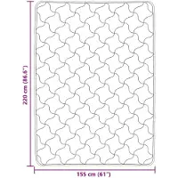 vidaXL Winter Duvet Roze 155 x 220 cm Microvezel en Teddy fleece
