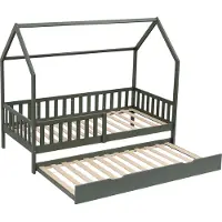 Happy Garden Kinderschuifbed 190x90cm groen MARCEAU