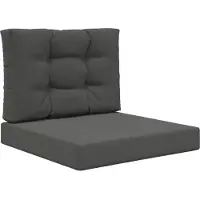 vidaXL Buitenbankkussen Polyester Antraciet 60 x 60 cm