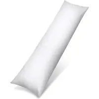 DNA Kniekussen - Kniekussen Voor In Bed - Kniekussen Voor In Bed Zijslapers - Wit - ‎138cm x 51cm x 1cm
