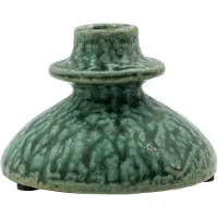 House Doctor Kulu Kandelaar 8 Cm - Kaarshouders Terracotta Green - 267050007