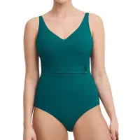 Chantelle Sw 1p Underw. Plunge Greenish Blue Maat: E85 | Badpakken Outlet | Dames | Blauw