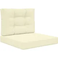 vidaXL Buitenbankkussen Polyester Crèmekleurig 60 x 60 cm