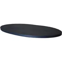 MD Interior Ceder tafelblad zwart ovaal met visgraatpatroon 220x100cm