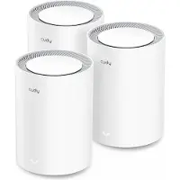 Cudy M3000 3-PACK mesh-wifi-systeem Dual-band (2.4 GHz / 5 GHz) Wi-Fi 6 (802.11ax) Grijs, Wit 1 Intern