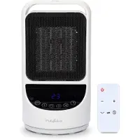 Nedis slimme ventilatorkachel | 2 Warmte Standen | Zwenkfunctie | Wit | WiFi (Tuya) | 1500W