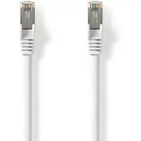 Nedis Cat 8.1 Netwerkkabel | S/FTP | RJ45 Male | RJ45 Male | 10.0 m | Rond | LSZH | Wit | Label - CCGL85520WT100