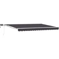 vidaXL Handbediende luifel met LED's 4,5 × 3,5 m