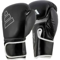Adidas Bokshandschoenen Hybrid 80 - Zwart/Wit - 12 oz