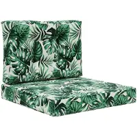 vidaXL Buitenbankkussen Polyester Bladpatroon 60 x 60 cm Bladpatroon