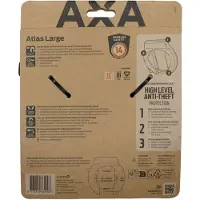 Axa Fietsbeugel (U-lock) - - Atlas Large - Opening 72,5 mm - Zwart - Verhoogde veiligheid