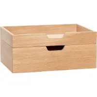 Hubsch Notitie bewaardoos Naturel (set van 2)